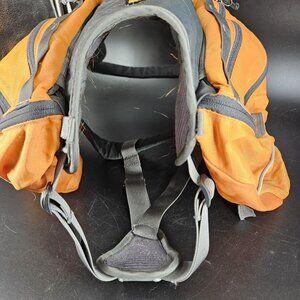 Ruffwear Dog Hiking Backpack Large L XL Orange Gray Saddlebag Harness Trail Pack
